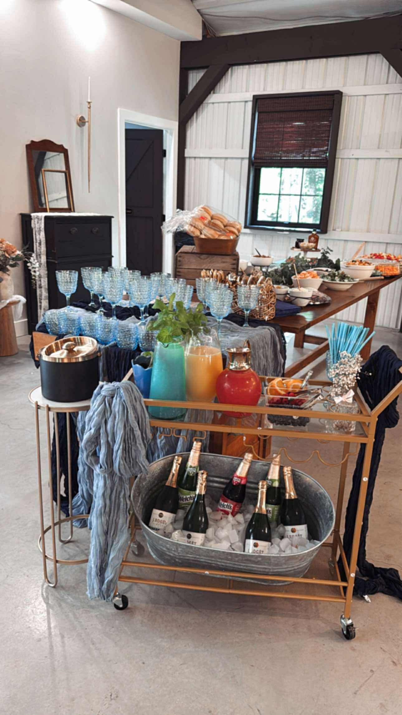Mimosa Bar/Cart w/supplies