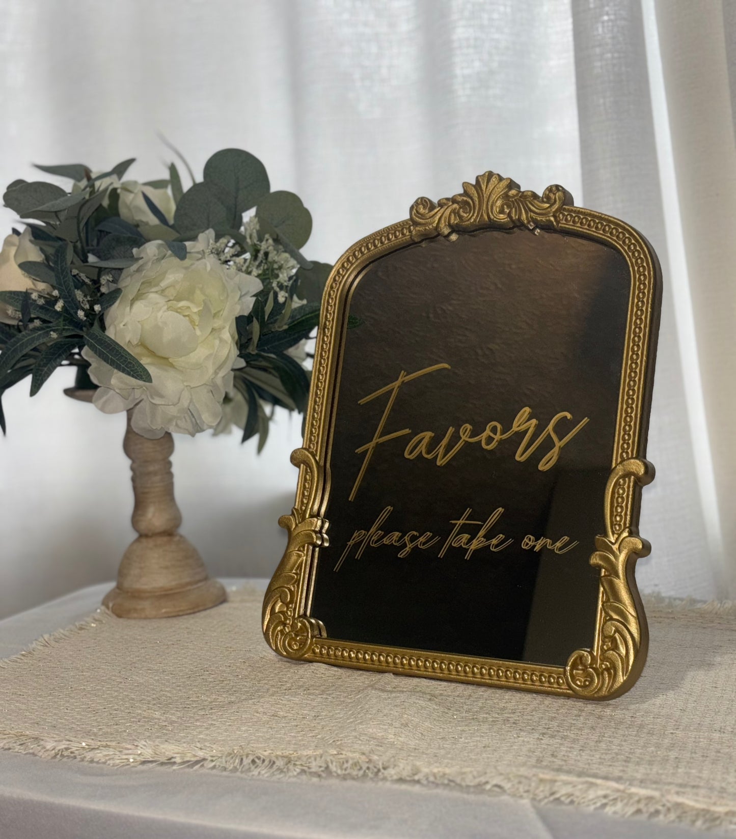 Table Top Mirror Sign (Favors)