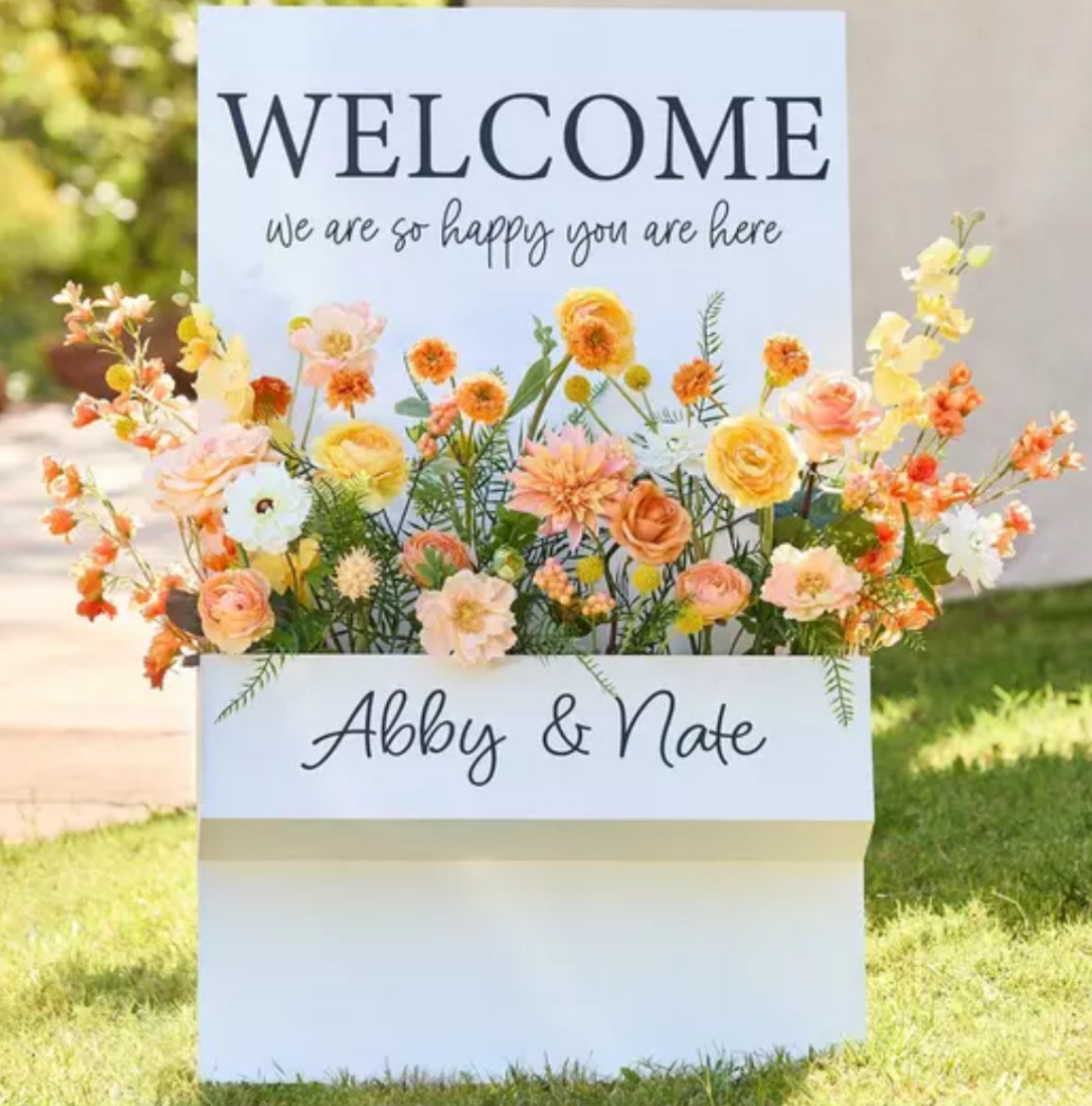 Customized Welcome Flower Box