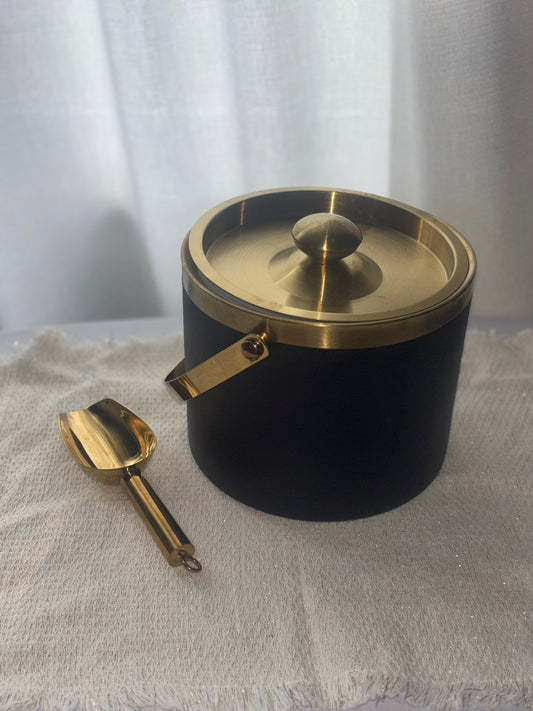 3 Liter Stainless Steel Double Wall Insulated Ice bucket with Lid & Scoop