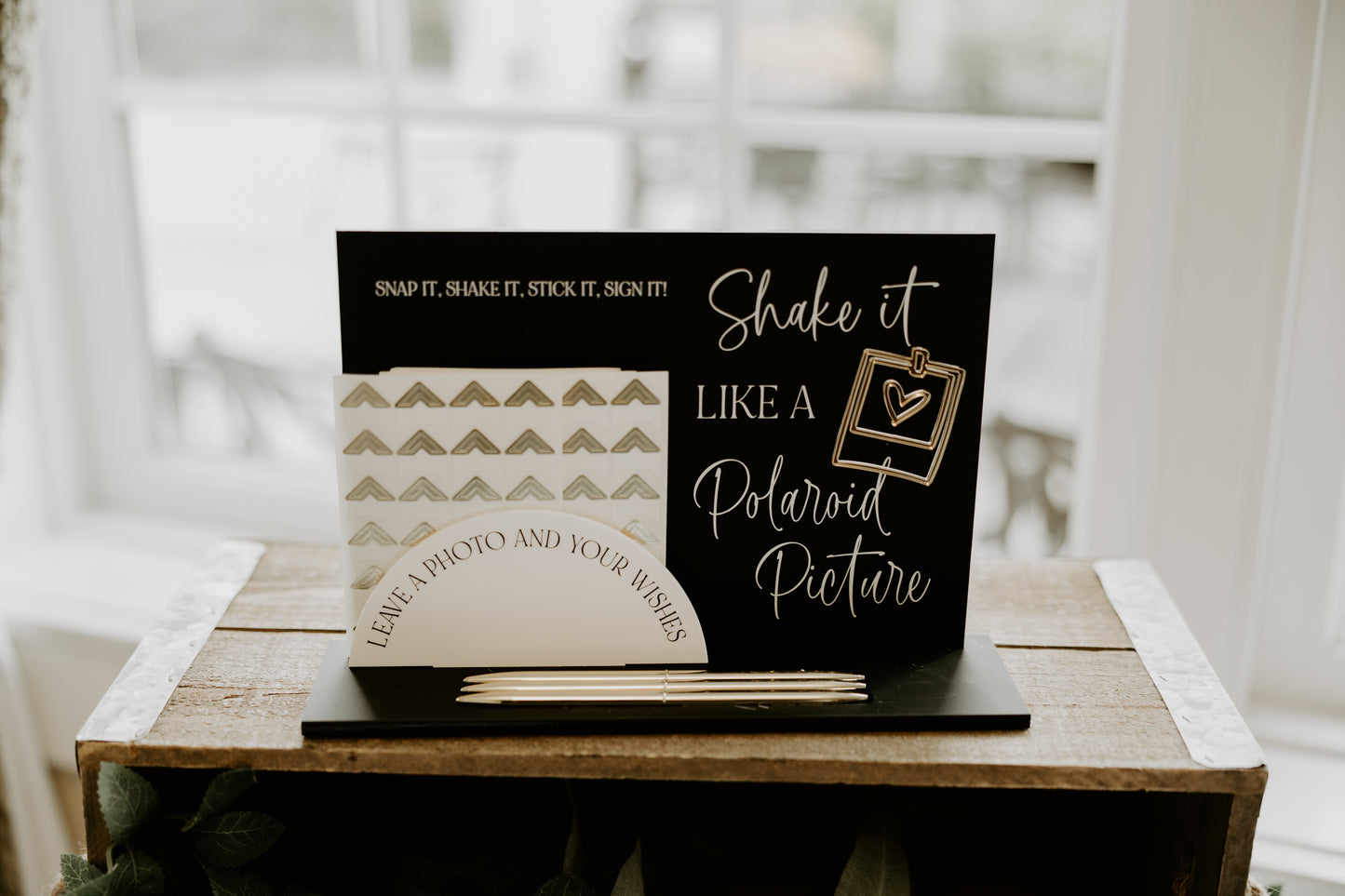 Photo guestbook signage