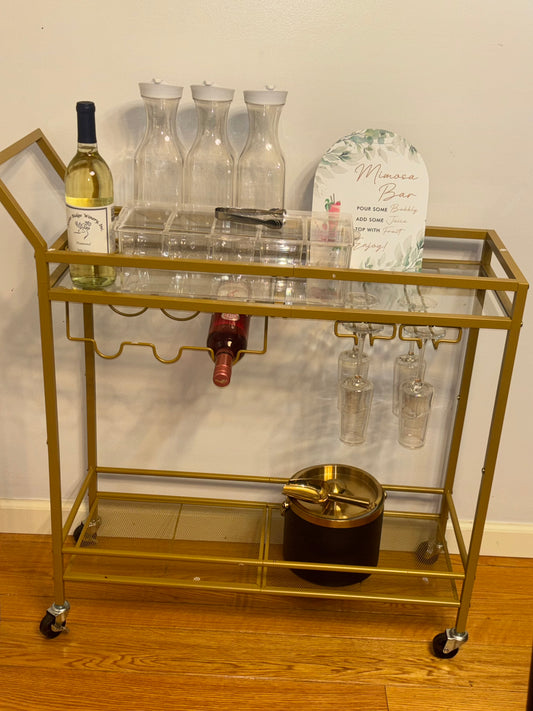 Mimosa Bar/Cart w/supplies