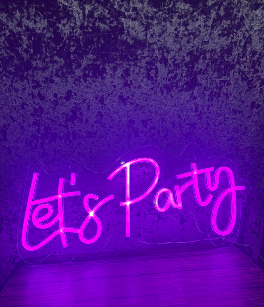 Let’s Party Neon Sign