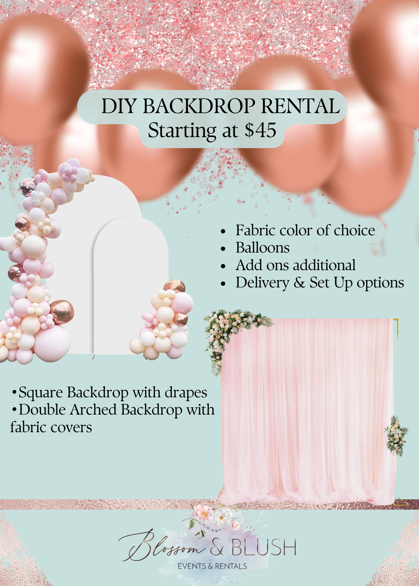 Basic DIY Backdrop Rentals